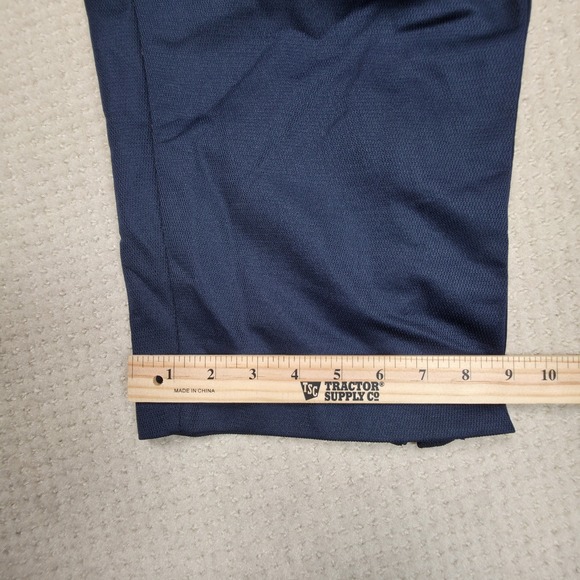 Vintage Y2K Nike Track Pants Mens XXL Navy Blue Athletic Warm Up Ankle Zips - Picture 11 of 12